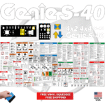Fits Genie S-40 Decal Kit Boom Lift Stickers