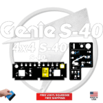 Fits Genie S-40 Main Decals W/Controls Boom Lift Stickers