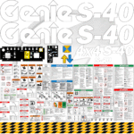 Fits Genie S-40 Decal Kit Boom Lift Stickers