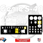 Fits Genie S-40 Main Decals W/Controls Boom Lift Stickers