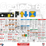 Fits Genie S-65 Decal Kit Boom Lift Stickers