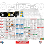 Fits Genie S-40 Decal Kit Boom Lift Stickers