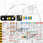 Fits Genie S-65 Decal Kit Boom Lift Stickers