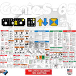 Fits Genie S-65 Decal Kit Boom Lift Stickers