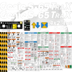 Fits Genie S-65 TRAX Decal Kit Boom Lift Stickers