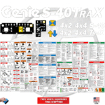 Fits Genie S-40 TRAX Decal Kit Boom Lift Stickers