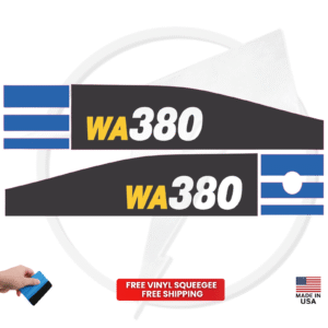 Fits Komatsu WA380-7 Wheel Loader Sticker and Decal Kit