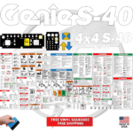 Fits Genie S-40 Decal Kit Boom Lift Stickers