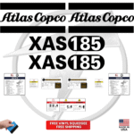 Fits Atlas Copco XAS 185 Decal Kit Generator Stickers