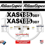 Fits Atlas Copco XAS 185 DDJ Decal Kit Generator Stickers