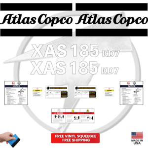 Atlas Copco Decal Kit Generator Stickers
