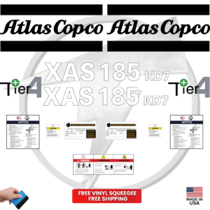 Atlas Copco Decal Kit Generator Stickers