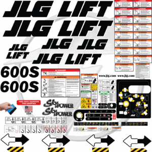Fits JLG 600S Decal Kit Boom Lift Stickers