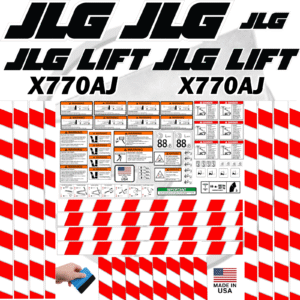 Fits JLG X770AJ Decal Kit Boom Lift Stickers