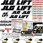 Fits JLG 600AJN Decal Kit Boom Lift Stickers