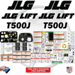 Fits JLG T500J Decal Kit Towable Boom Lift Stickers