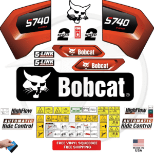 Fits Bobcat S740 Decal Kit Skid Steer Stickers