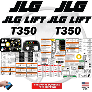 Fits JLG T350 Decal Kit Towable Boom Lift Stickers