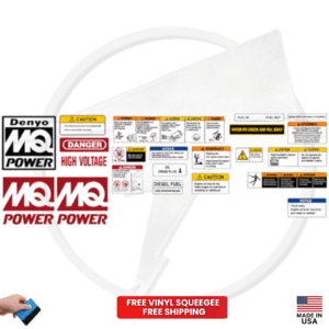 Fits Multiquip Security Decals Generator Stickers