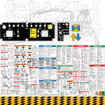 Fits Genie S-45 TraX Decal Kit Boom Lift Stickers