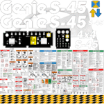 Fits Genie S-45 Decal Kit Boom Lift Stickers