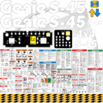 Fits Genie S-45 Decal Kit Boom Lift Stickers