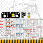 Fits Genie S-45 Decal Kit Boom Lift Stickers