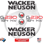 Fits Wacker Neuson G230 184KW Decal Kit Genetor Stickers