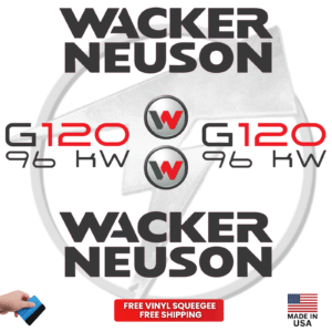 Fits Wacker Neuson G120 96KW Decal Kit Genetor Stickers