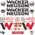 Fits Wacker Neuson G120 96KW Decal Kit Genetor Stickers
