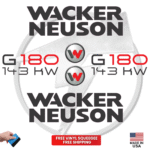 Fits Wacker Neuson G180 143KW Decal Kit Genetor Stickers