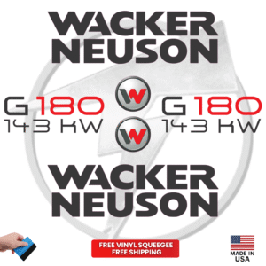 Fits Wacker Neuson G180 143KW Decal Kit Genetor Stickers
