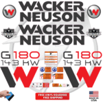 Fits Wacker Neuson G180 143KW Decal Kit Genetor Stickers