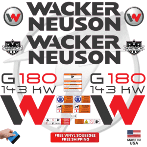 Fits Wacker Neuson G180 143KW Decal Kit Genetor Stickers