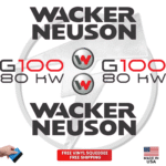 Fits Wacker Neuson G100 80KW Decal Kit Genetor Stickers