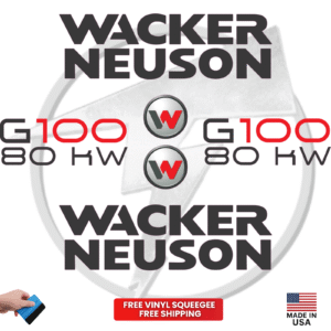Fits Wacker Neuson G100 80KW Decal Kit Genetor Stickers
