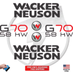 Fits Wacker Neuson G70 58KW Decal Kit Genetor Stickers