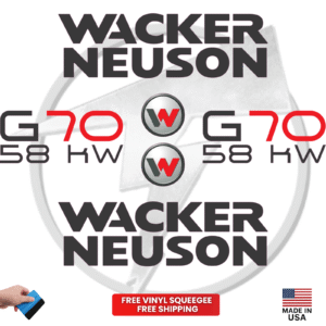 Fits Wacker Neuson G70 58KW Decal Kit Genetor Stickers