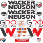 Fits Wacker Neuson G70 58KW Decal Kit Genetor Stickers