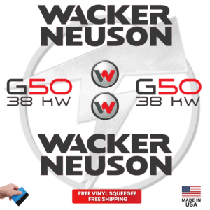 Fits Wacker Neuson G50 38KW Decal Kit Genetor Stickers