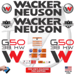 Fits Wacker Neuson G50 38KW Decal Kit Genetor Stickers