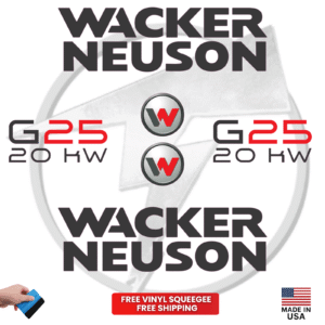 Fits Wacker Neuson G25 20KW Decal Kit Genetor Stickers
