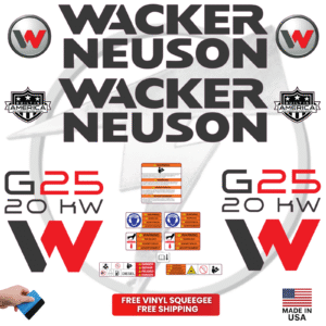 Fits Wacker Neuson G25 20KW Decal Kit Genetor Stickers
