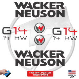 Fits Wacker Neuson G14 14KW Decal Kit Genetor Stickers