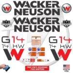 Fits Wacker Neuson G14 14KW Decal Kit Genetor Stickers