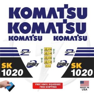 Komatsu skid steer loader Decals