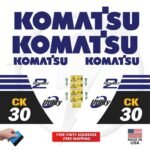 Fits Komatsu CK30 Decal Kit Skid Steer Stickers