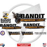 Fits Brush Bandit Wood Chipper Model 1590 XP Decal Kit - Bandit 1590 XP Stickers