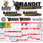Fits Brush Bandit Wood Chipper Model 1890 XP Decal Kit - Bandit 1890 XP Stickers