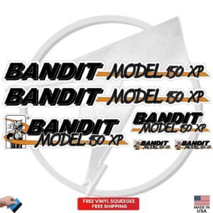 Fits Brush Bandit Wood Chipper Model 150 XP Decal Kit – Bandit 150 XP Stickers